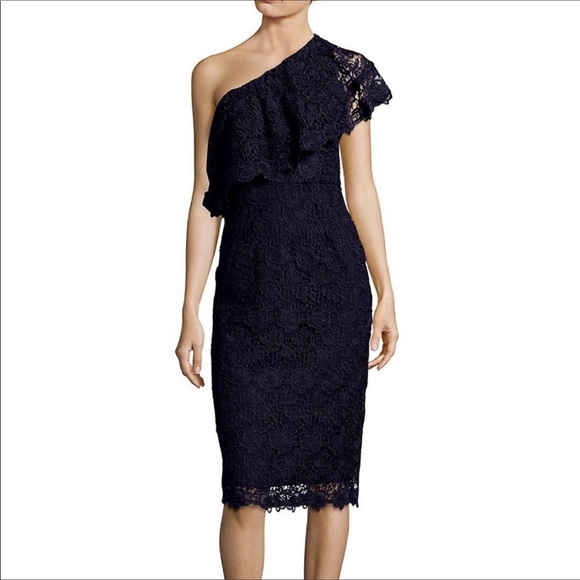 New Nanette Lepore Crochet One Shoulder Dress 12 - Picture 11 of 16